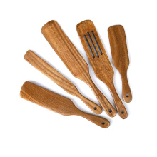 Wooden Cooking Utensils Set , Wooden Spatulas and Wooden Spoons Cooking Utensils, Handmade by Natural Teak Wooden Kitchen Utens